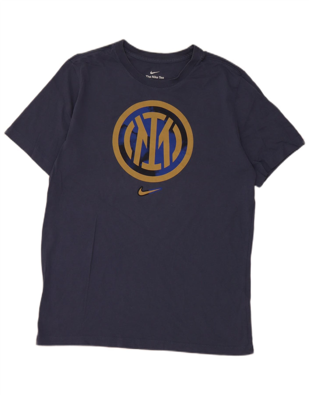 Męska koszulka z grafiką Nike Inter Mediolan, średnia, granatowa, bawełniana