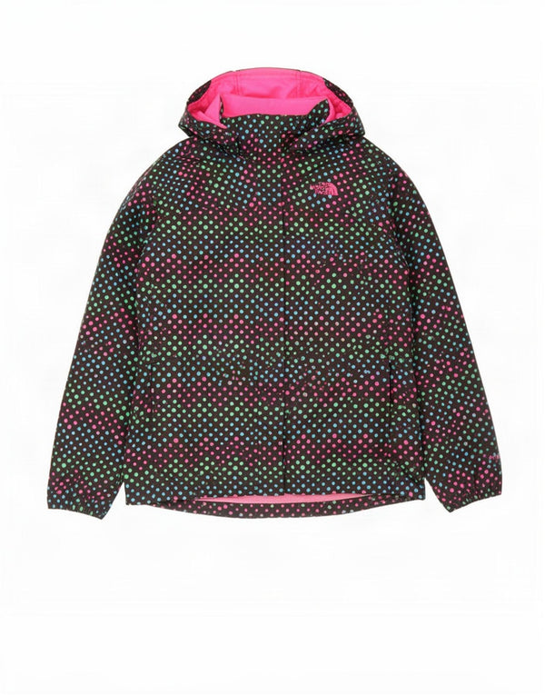Kurtka przeciwdeszczowa The North Face Hyvent dla dziewczynki 14-15 lat XL, czarna, geometryczna