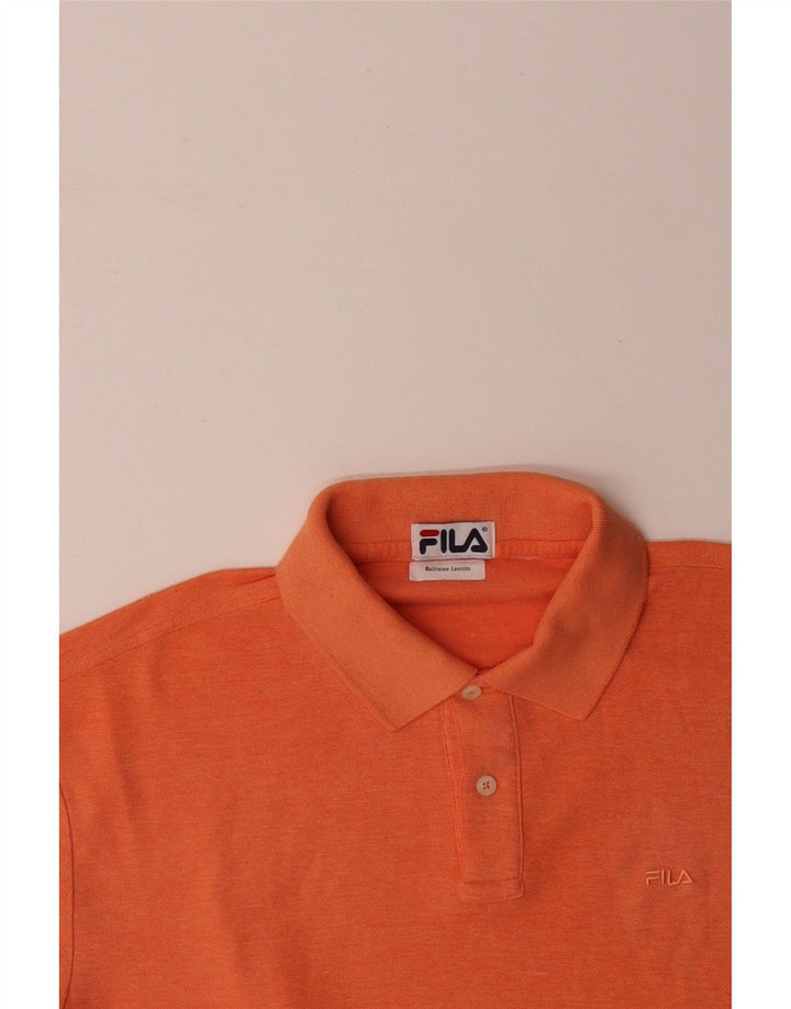 Męska koszulka polo FILA XL Pomarańczowa