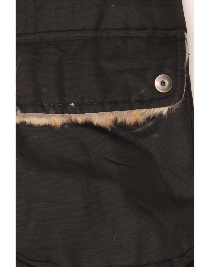 Damska ocieplana kurtka Woolrich UK 14, średni czarny nylon