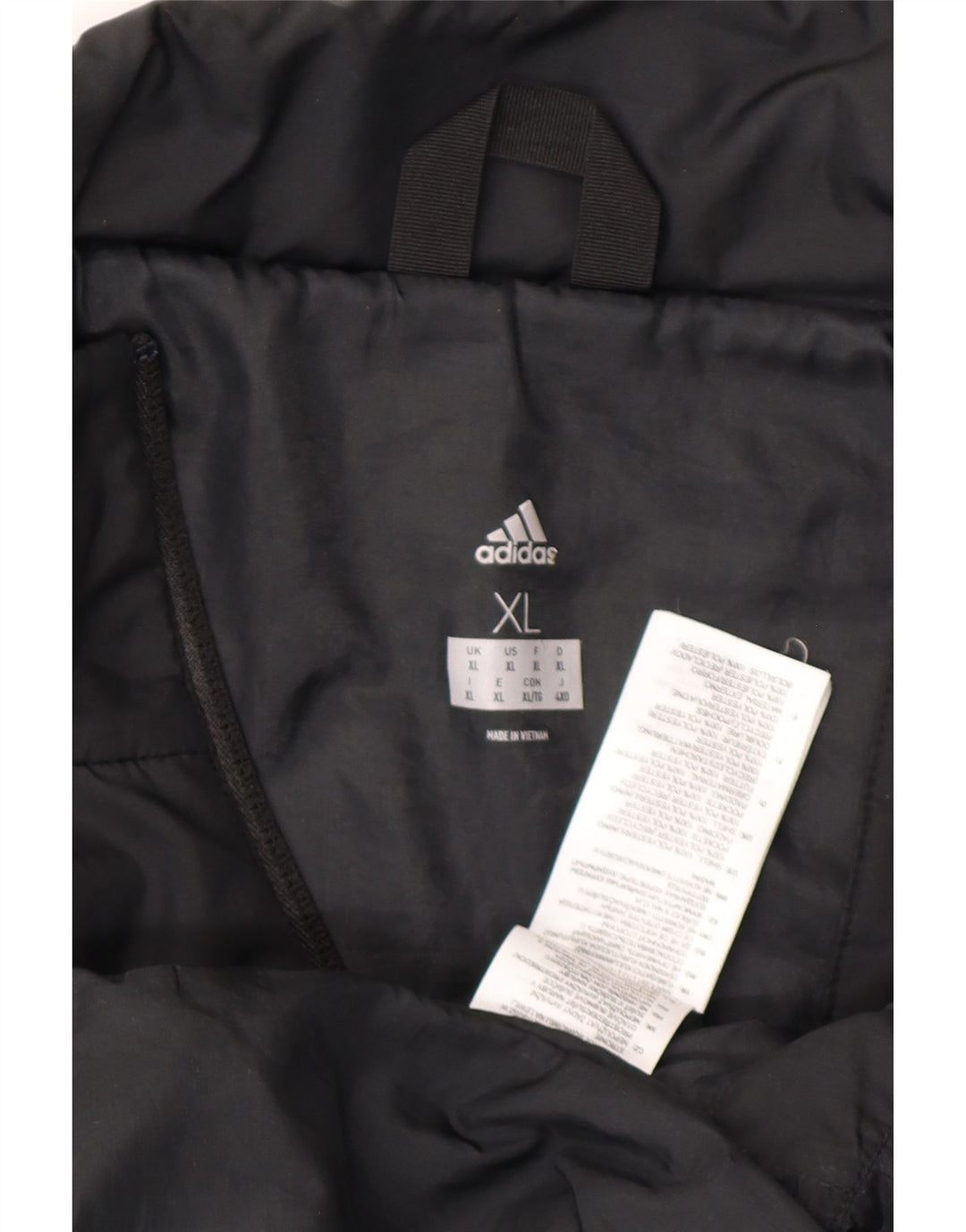 Męska ocieplana kurtka ADIDAS UK 42 XL, czarny poliester