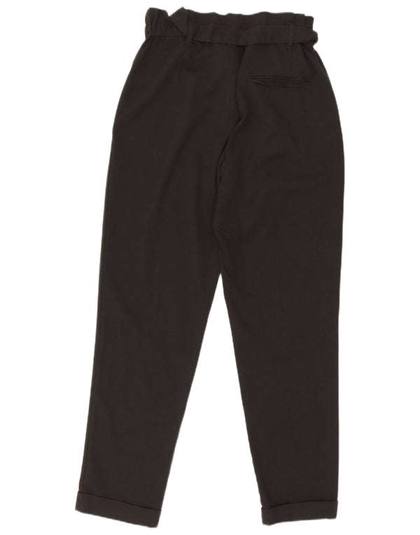 Zara Damskie Trafaluc Zwężane spodnie codzienne z wysokim stanem XS W24 L26 Czarne