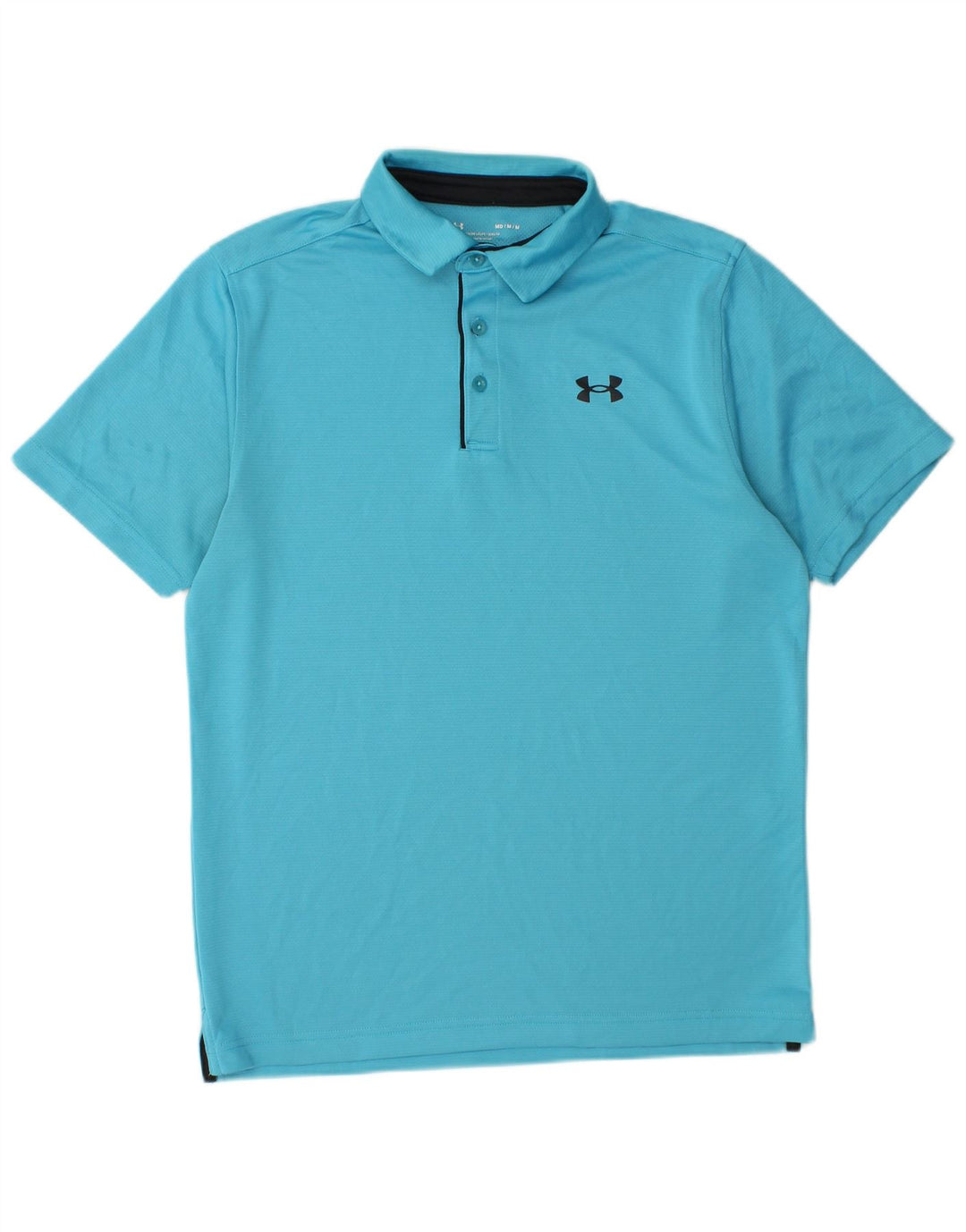 Męska koszulka polo o luźnym kroju UNDER ARMOUR, średni niebieski, poliester