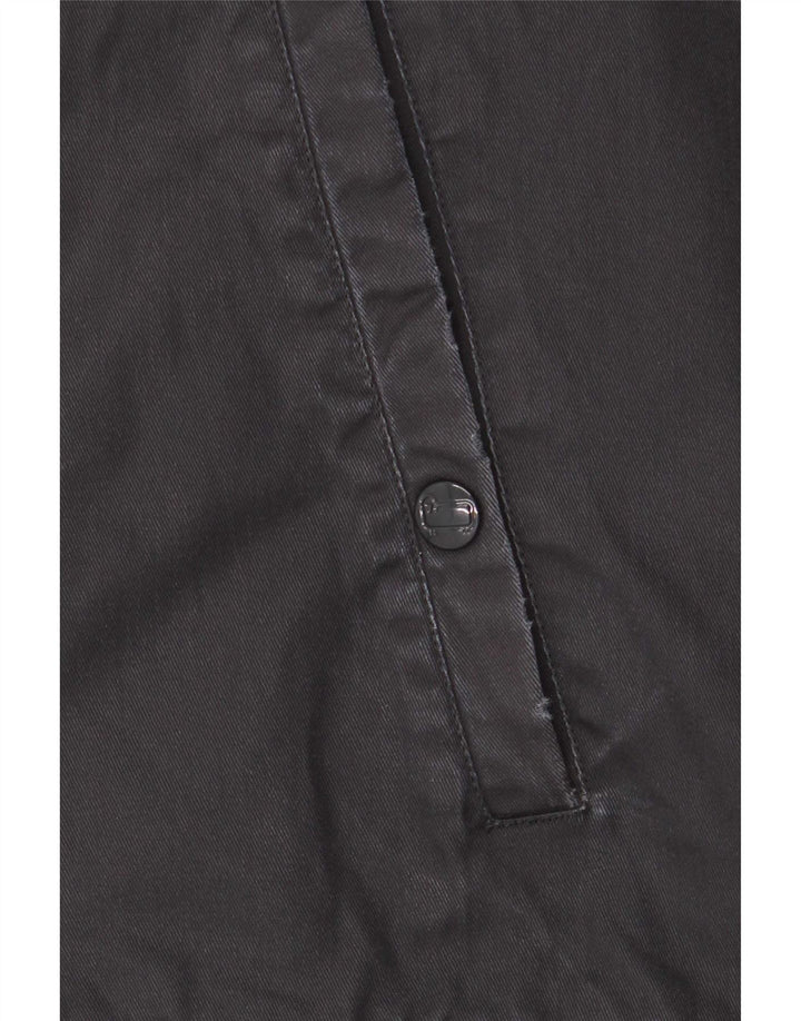 Męska kurtka parka z kapturem Woolrich UK 40, duża, granatowa, bawełniana