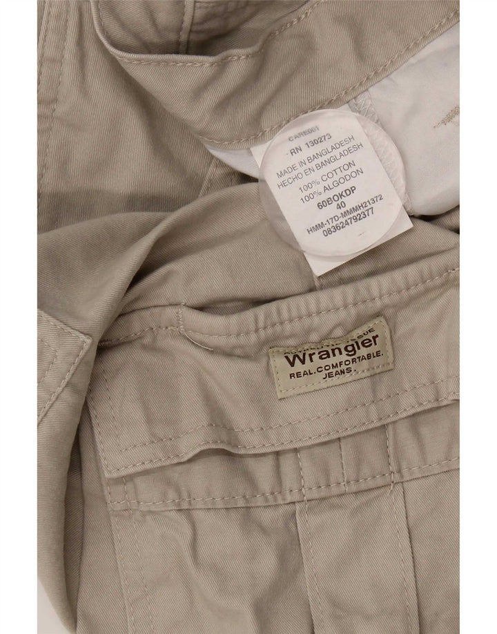 Męskie spodenki cargo Wrangler W40 XL, szara bawełna
