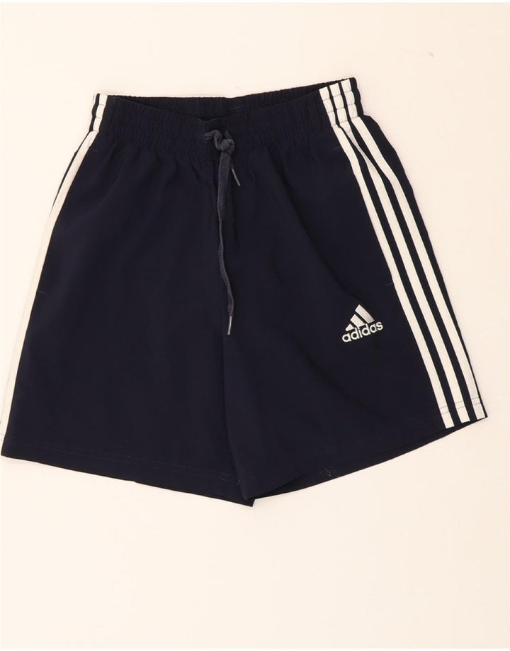 ADIDAS Mens Sport Shorts Small  Navy Blue Polyester Vintage Adidas and Second-Hand Adidas from Messina Hembry 