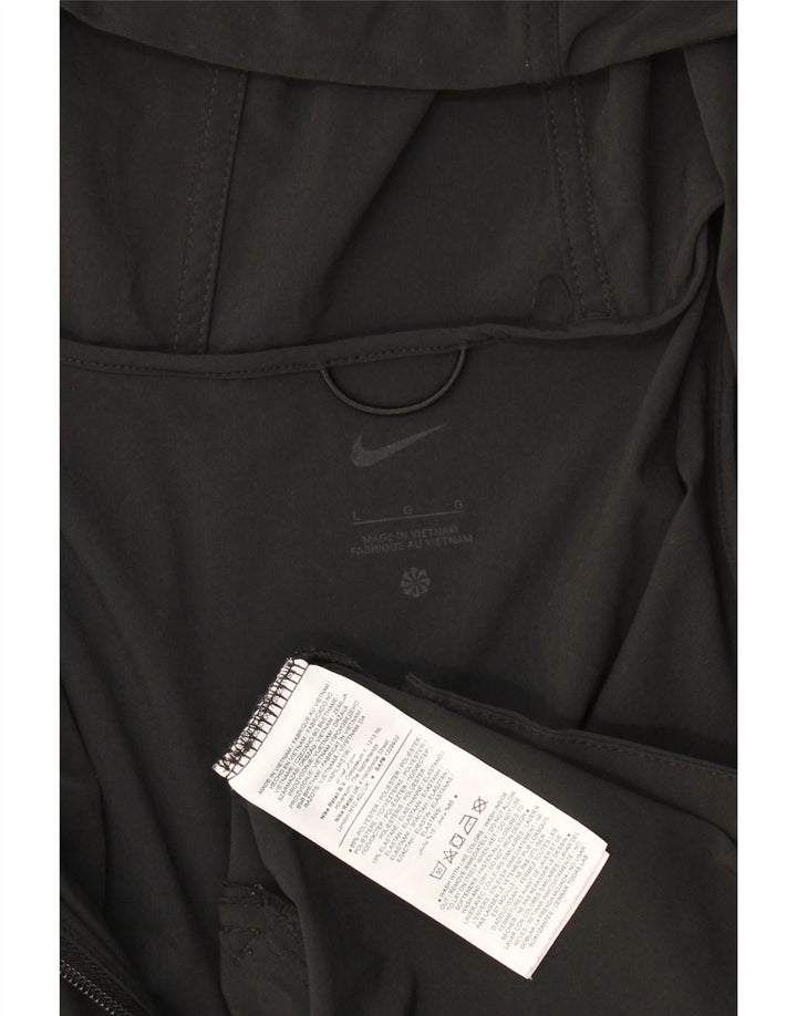 Męska bluza dresowa z kapturem i grafiką Nike, duża, czarna, poliestrowa