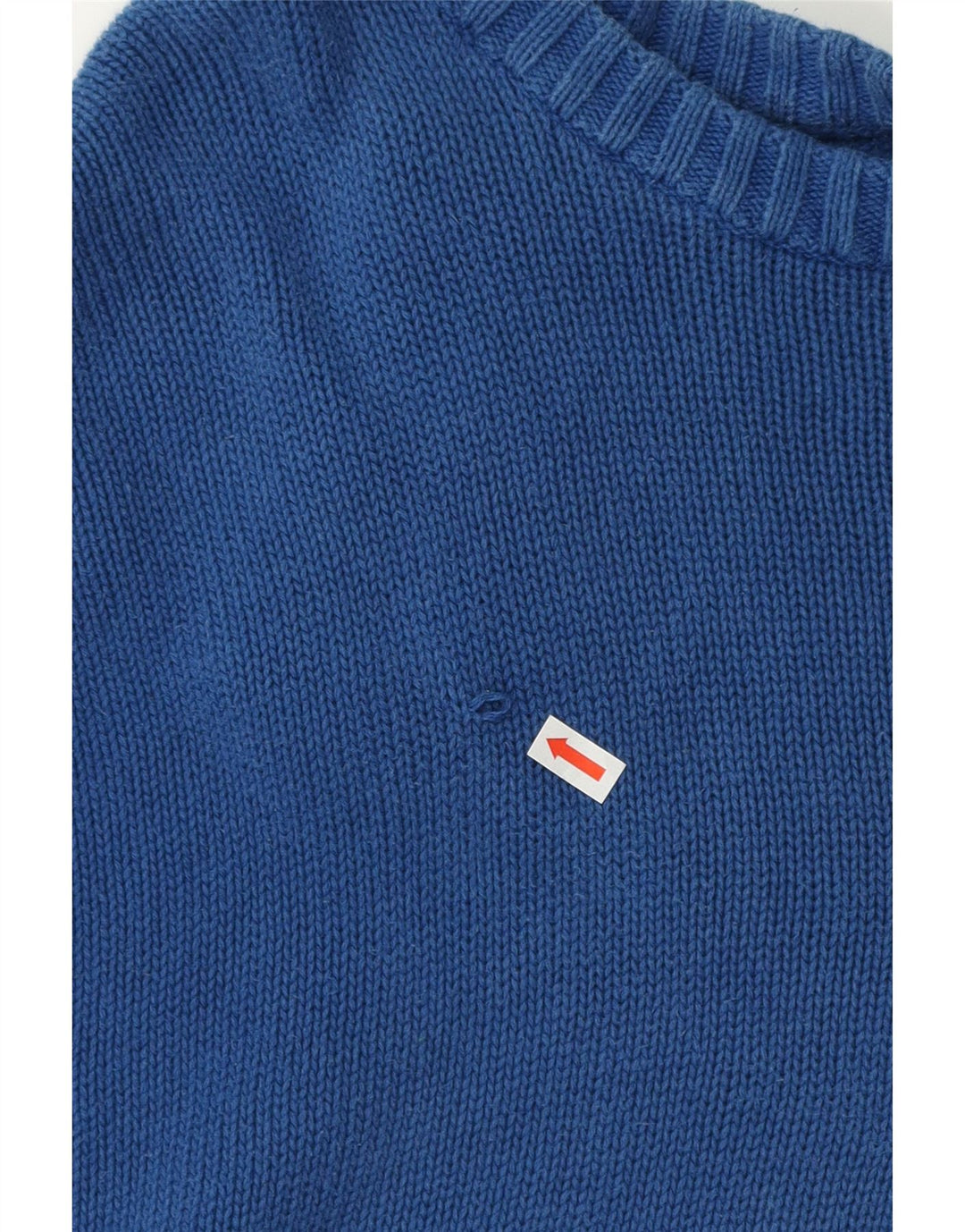 Męski sweter Chaps z dużym wycięciem pod szyją, 4XL, niebieska bawełna