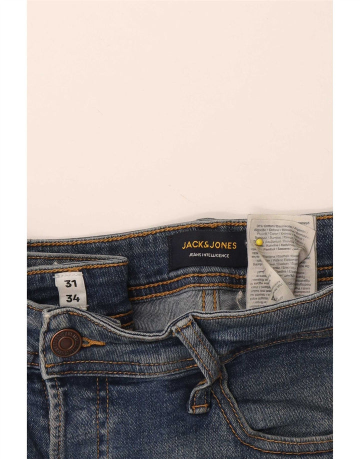 Męskie jeansy Jack & Jones GLENN Slim W31 L34 Niebieska bawełna