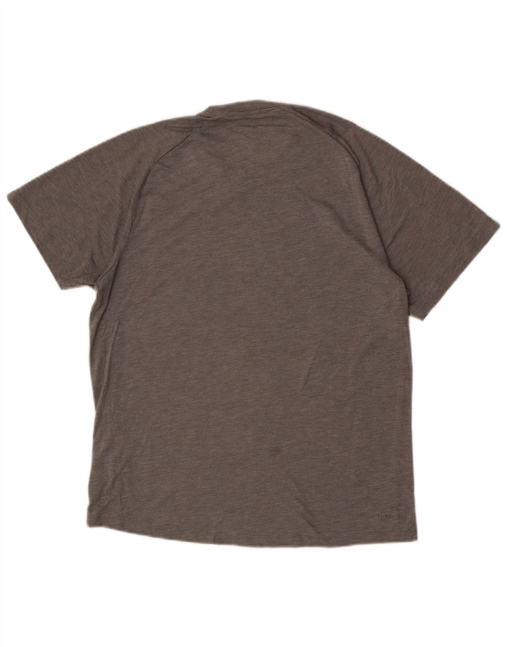Adidas Męski T-shirt Climalite Top Średni Szary Poliester