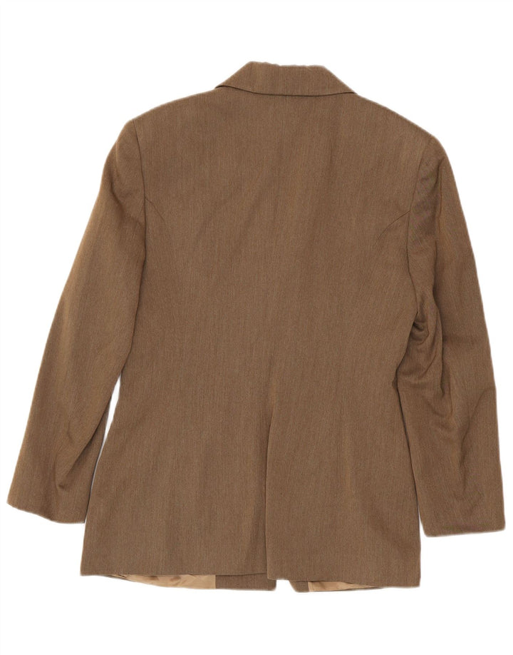 Damska marynarka zapinana na 4 guziki Sisley UK 10 Small Brown Wiskoza