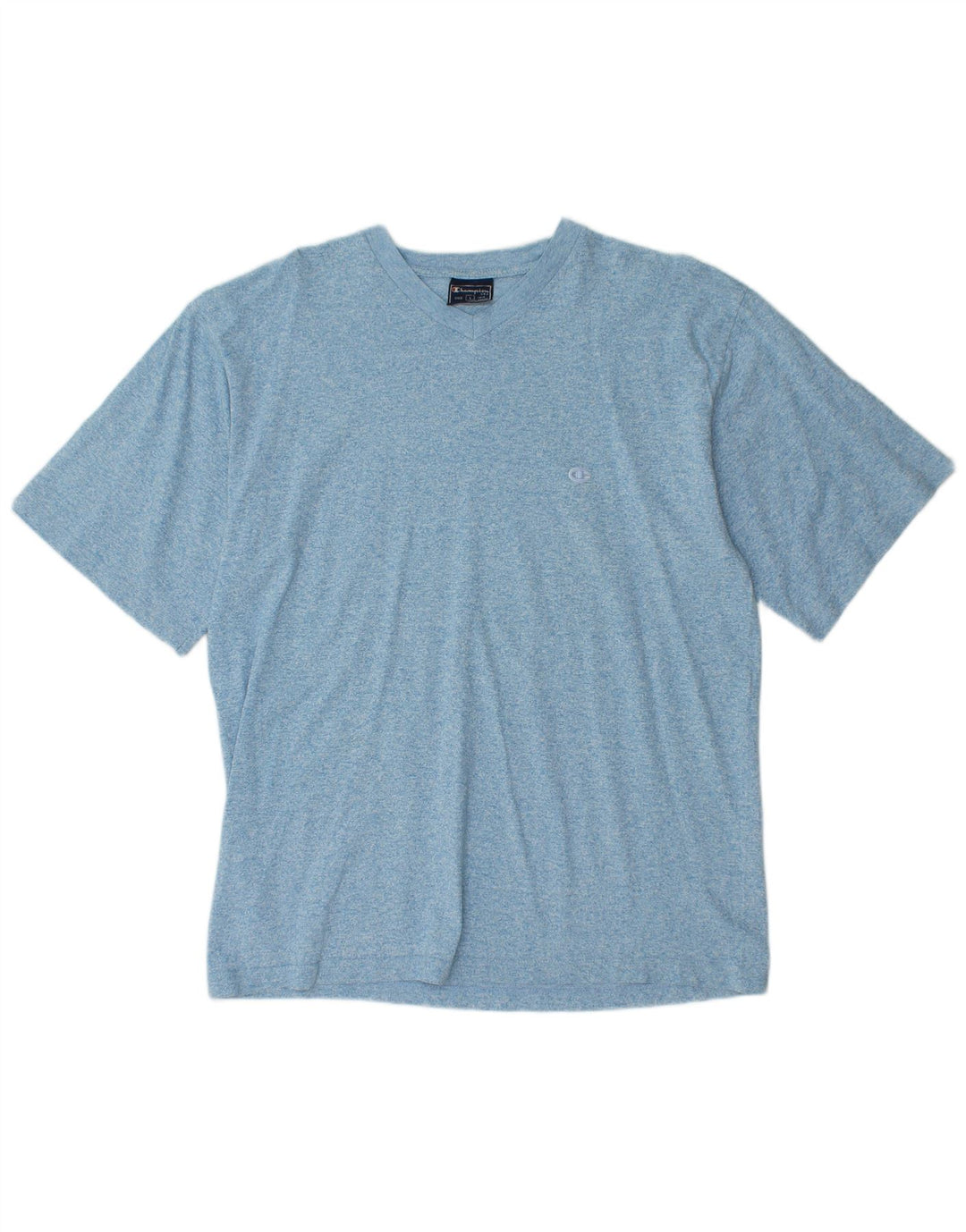 T-shirt męski CHAMPION, duży, niebieski, bawełniany w cętki