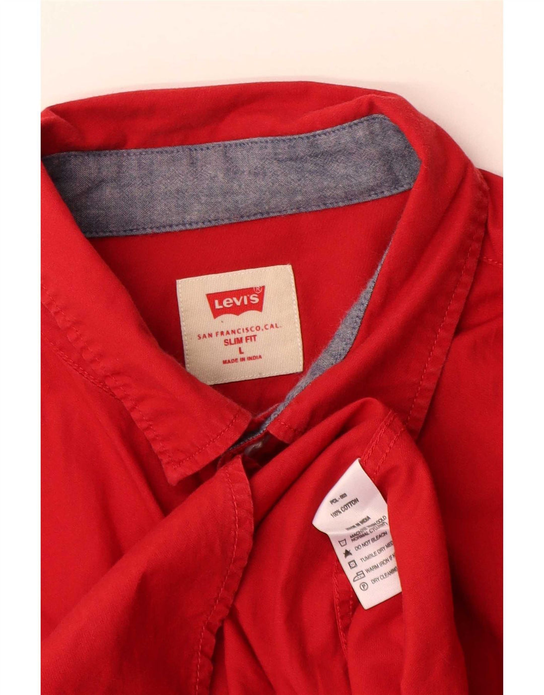 Koszula męska slim fit Levi's, duża, czerwona, bawełniana