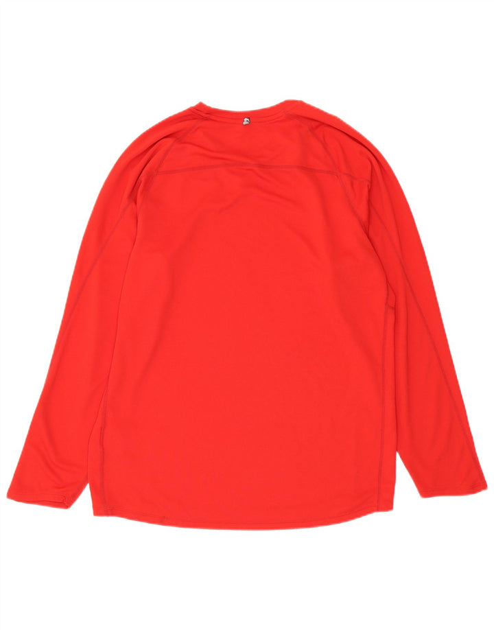 Męska koszulka Nike Dri Fit z długim rękawem, duża, czerwona, poliestrowa