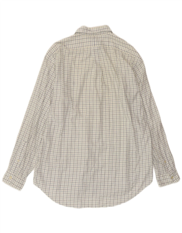 Koszulka POLO RALPH LAUREN Męska koszulka Yarmouth, rozmiar 16, duża, bawełniana w białą kratkę