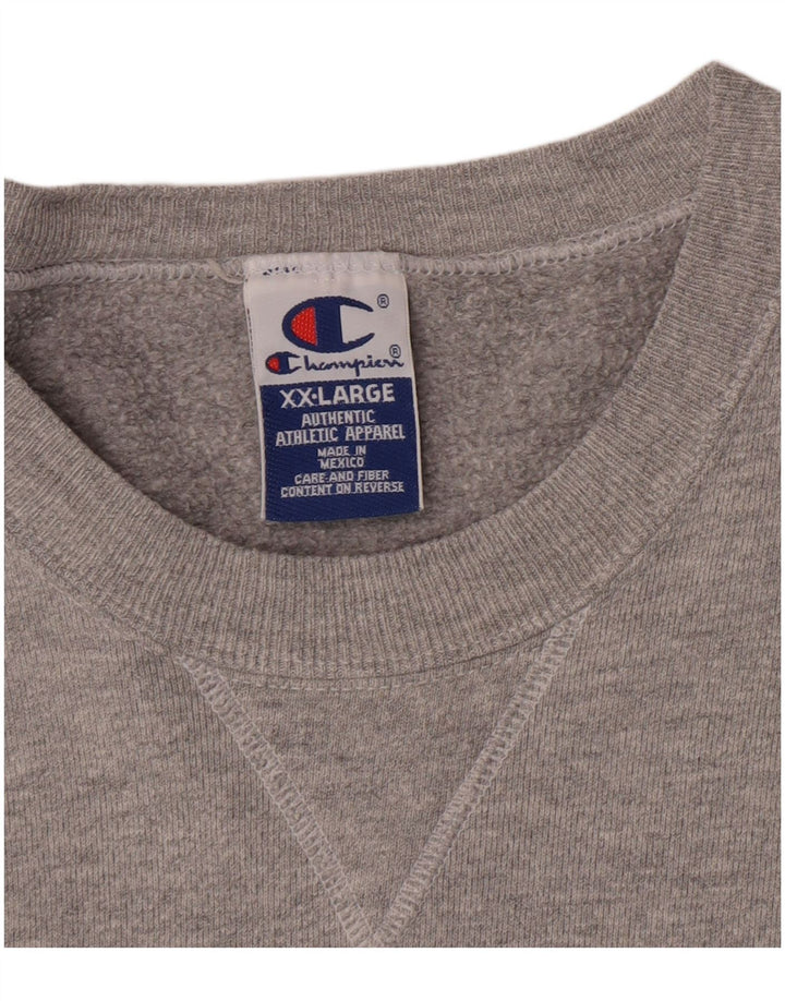 Męski sweter Champion 2XL Szary, bawełniany