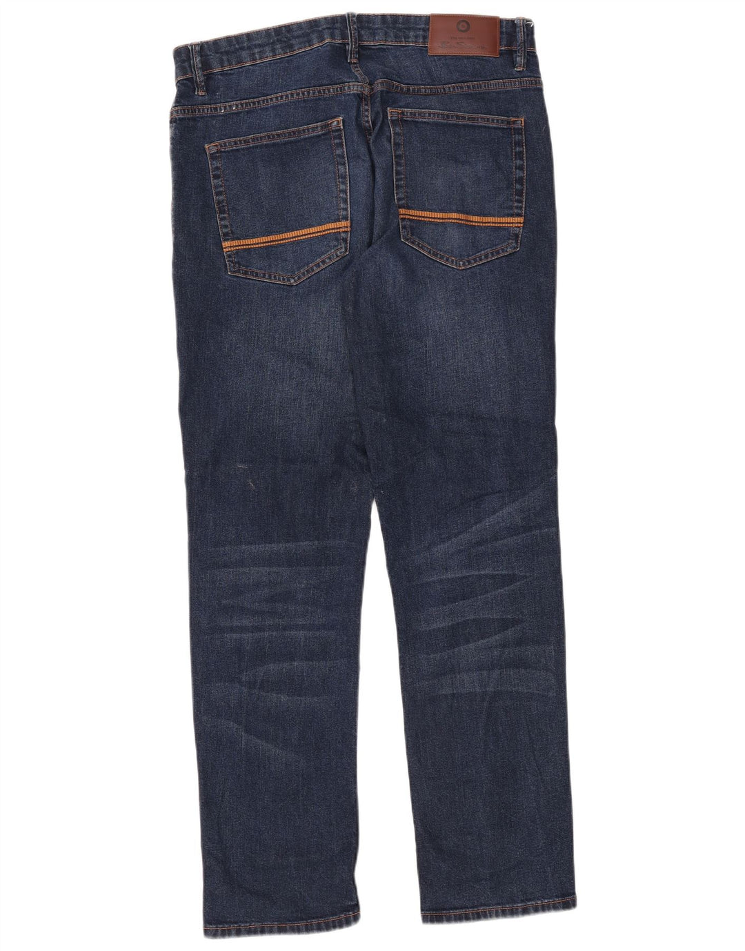 Męskie proste dżinsy Ben Sherman W36 L31 Granatowa bawełna
