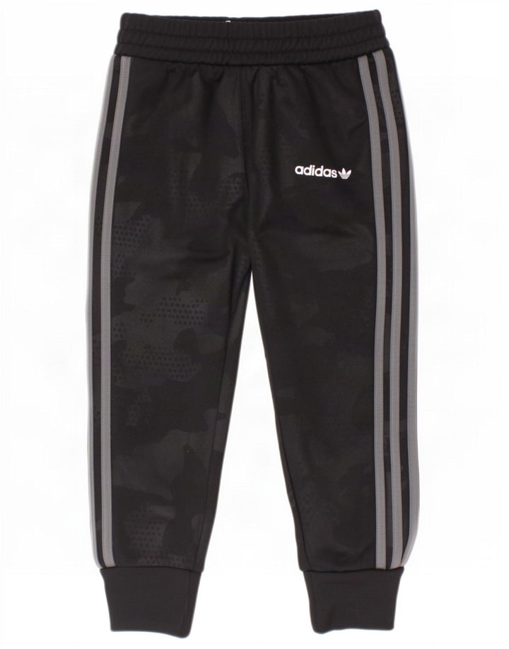 Adidas Chłopięce Spodnie Dresowe Joggery 2-3 Lat Czarny Kamuflaż Poliester