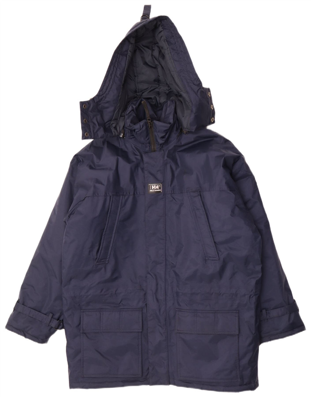 Helly Hansen Męski płaszcz z kapturem, oversize, wyściełany UK 36, mały, granatowy