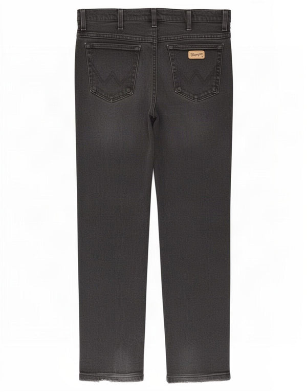 Męskie jeansy Wrangler Texas Stretch Straight W38 L30 Czarna bawełna