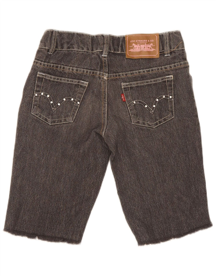 Spodenki dżinsowe Levi's dla dziewcząt 9-10 lat W24, szara bawełna