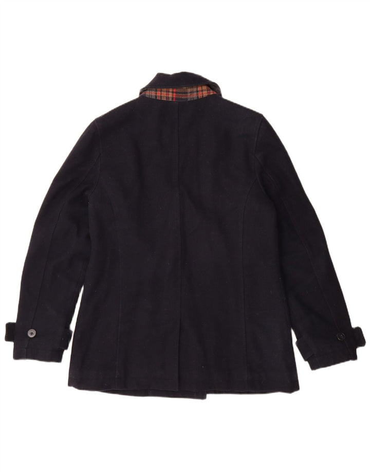 Crew Clothing Płaszcz damski Pea Coat UK 12 Średni granatowy wełniany