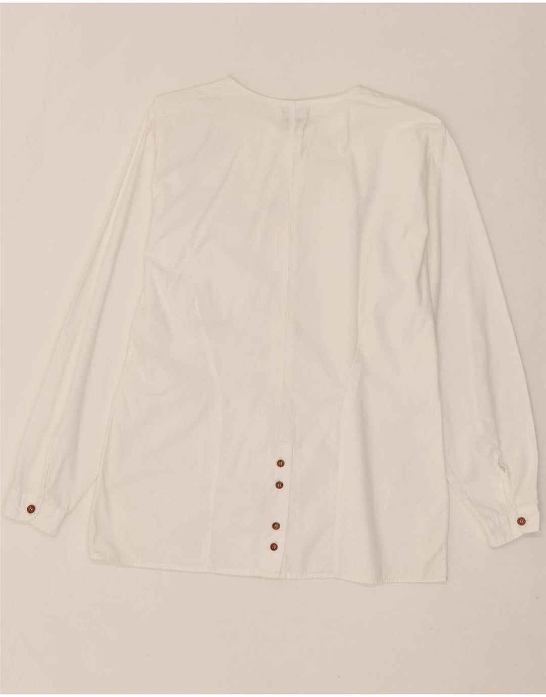 SISLEY Womens Shirt Blouse IT 42 Medium White Vintage Sisley and Second-Hand Sisley from Messina Hembry 
