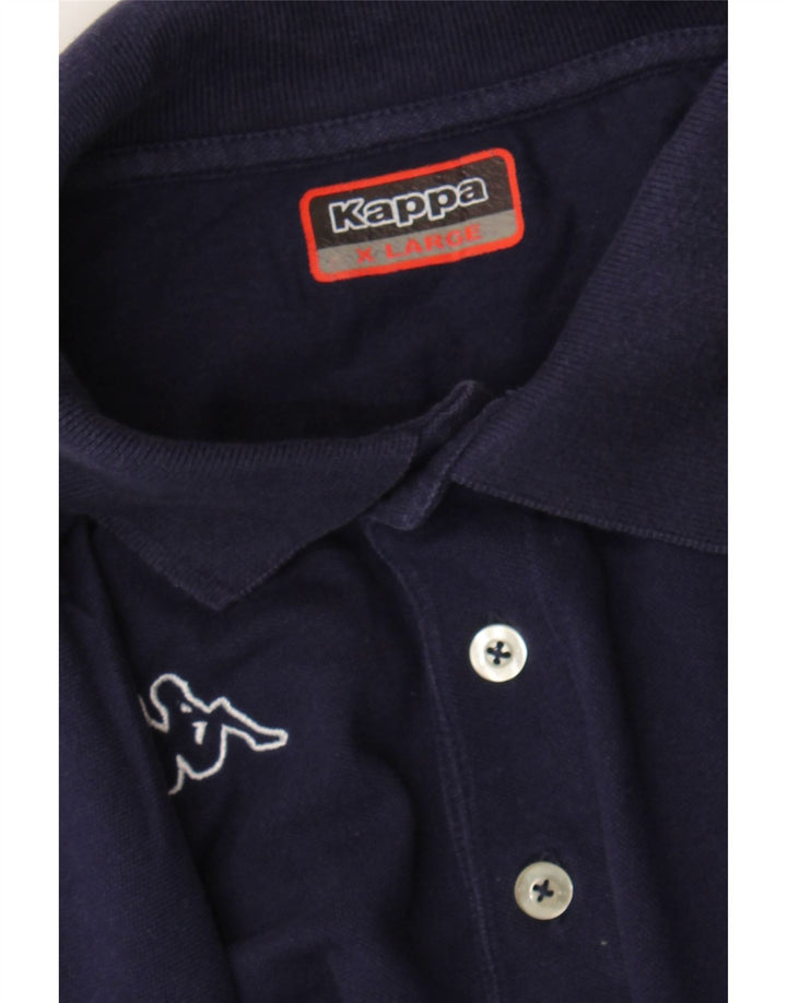KAPPA Mens Polo Shirt XL Navy Blue Vintage Kappa and Second-Hand Kappa from Messina Hembry 