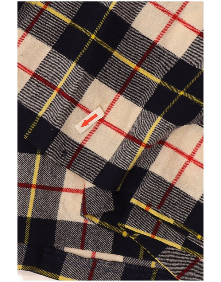 Spódnica plisowana damska Kuhn IT 44 Medium W30 Granatowa wełniana kratka