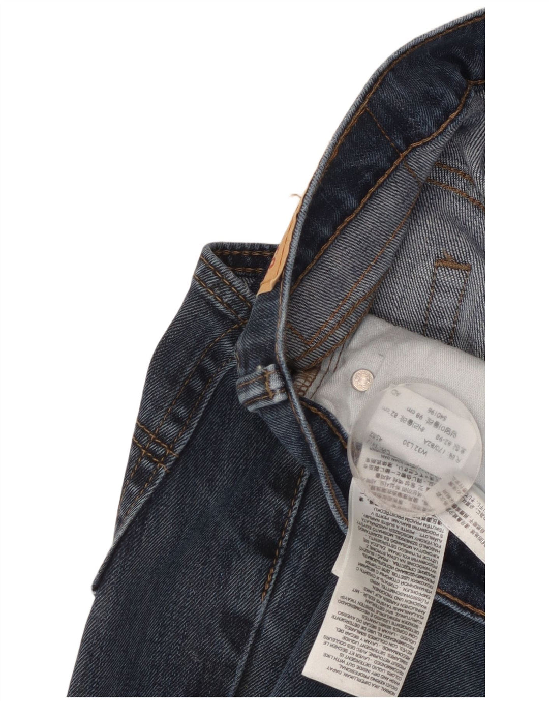 Męskie jeansy Levi's 511 Slim W32 L30 Niebieska bawełna