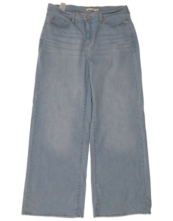 Damskie jeansy Levi's 318 z szeroką nogawką US 16 2XL W36 L34 Niebieskie bawełniane