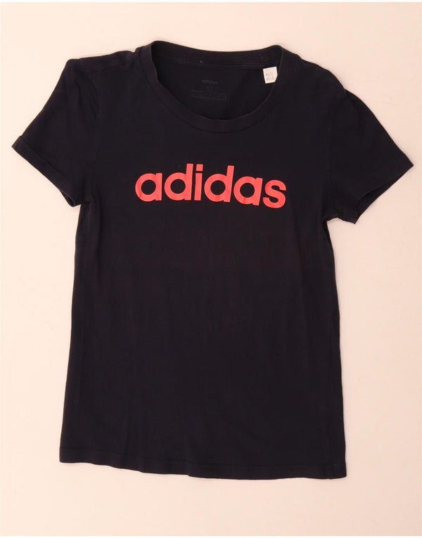 Damska koszulka graficzna Adidas Top UK 6 XS granatowa
