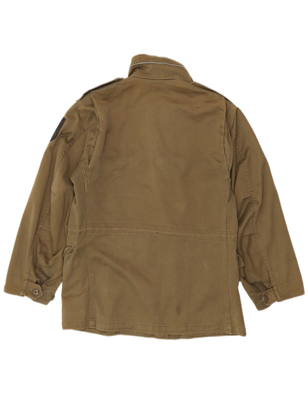Vintage męska kurtka wojskowa UK 40, duża, khaki, poliester