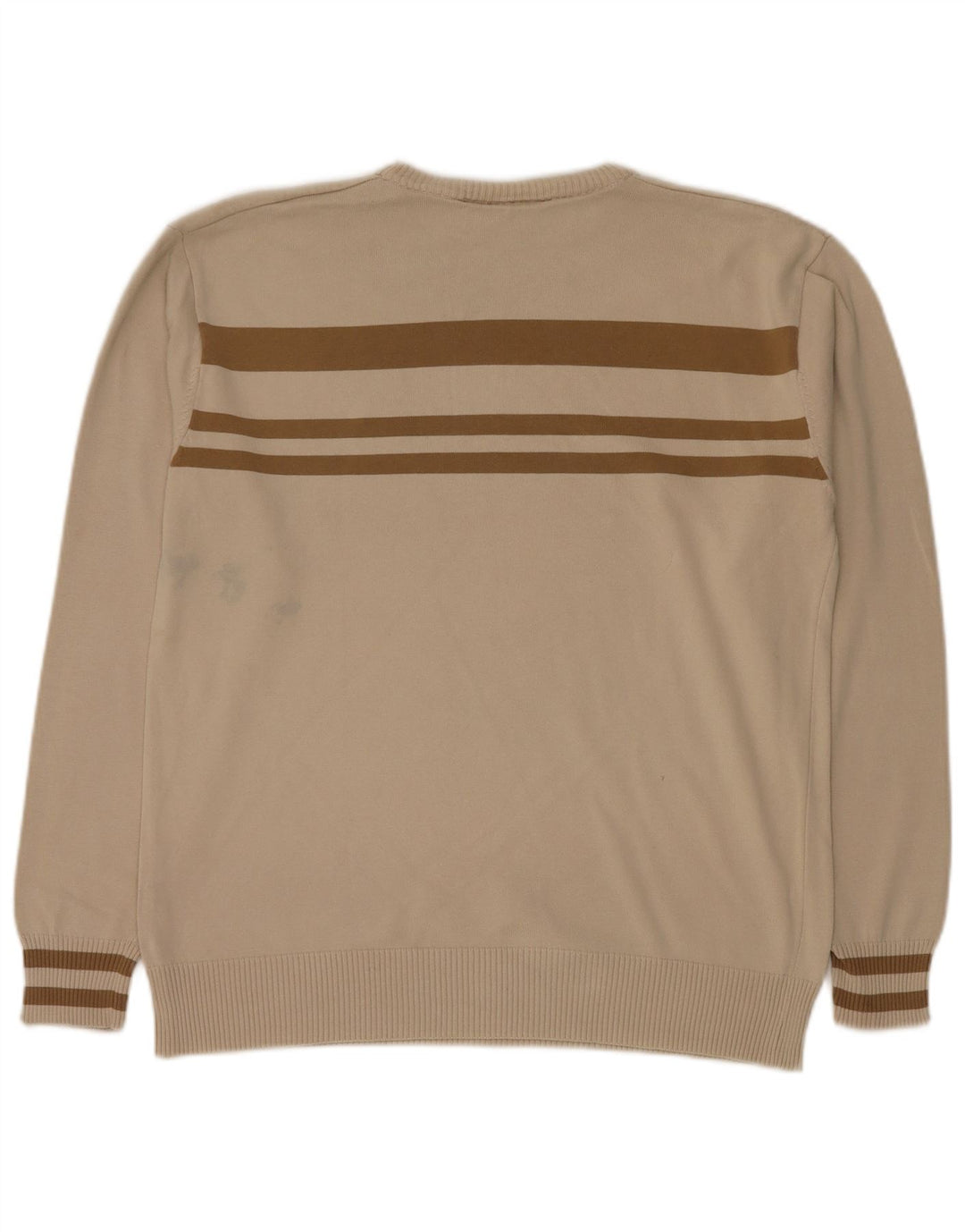 Męski sweter z okrągłym dekoltem Angelo Litrico 2XL beżowy Argyle/Diament