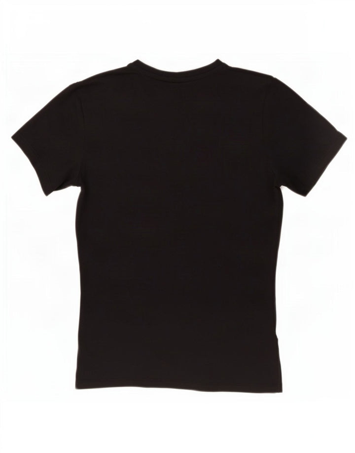 Damska koszulka Nike Dri Fit Slim Graphic Top UK 12, średni czarny poliester