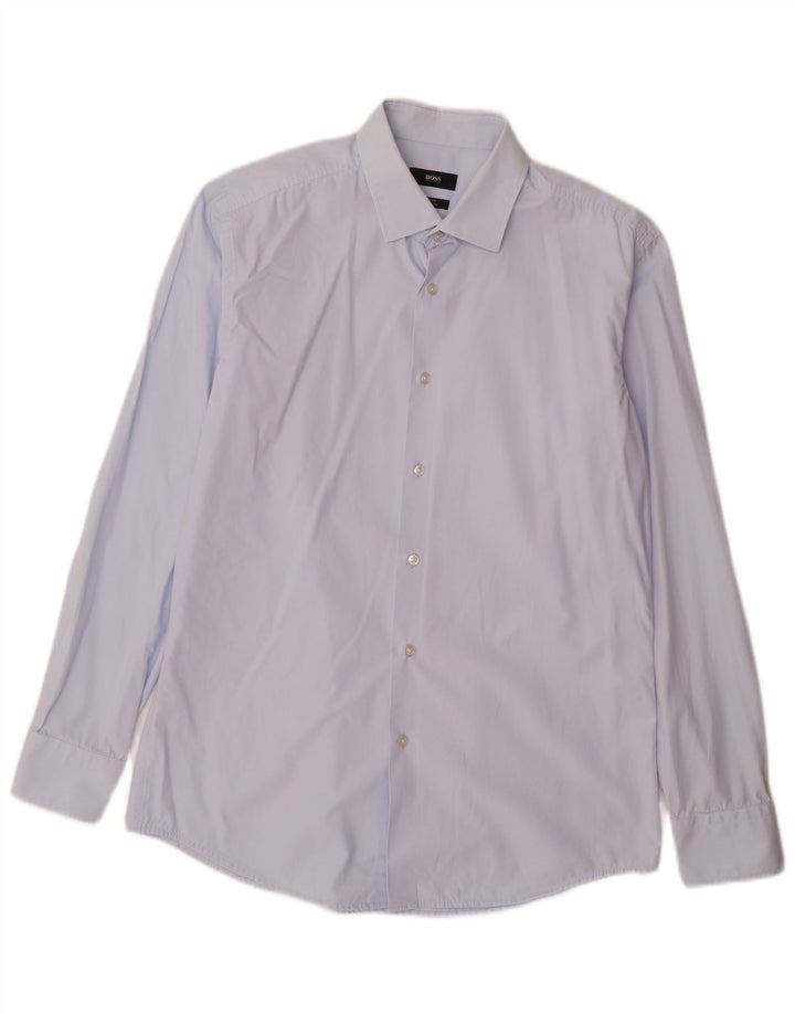 Koszula męska Hugo Boss Slim Fit, rozmiar 42 16 1/2, duża niebieska