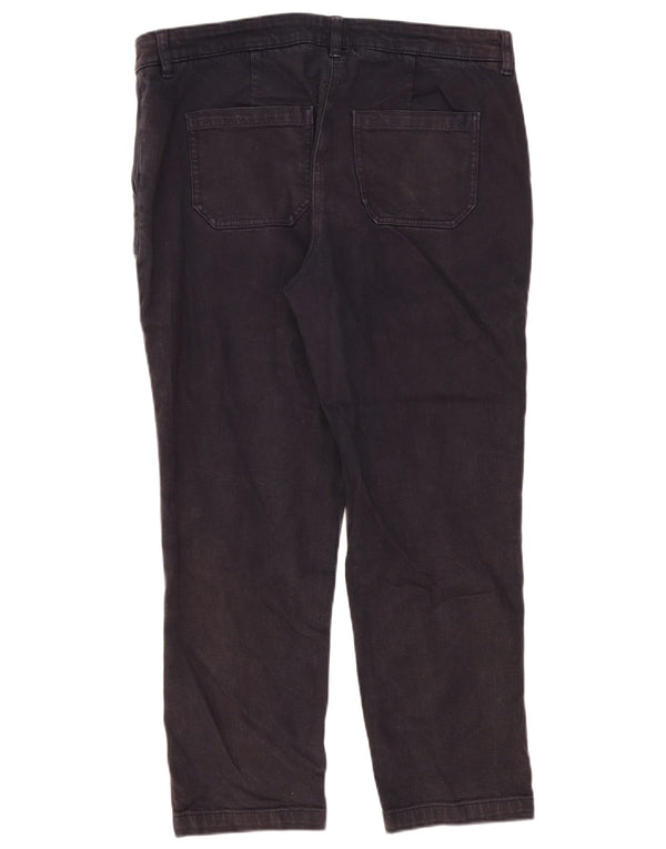 Crew Clothing Damskie proste dżinsy z szeroką nogawką UK 16 Large W36 L27 Black