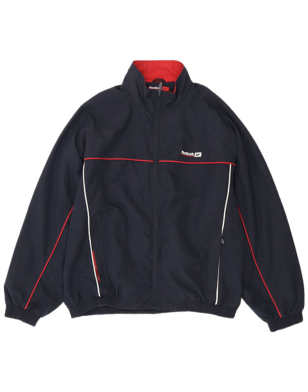 Męska kurtka dresowa Reebok XL, granatowa, poliester