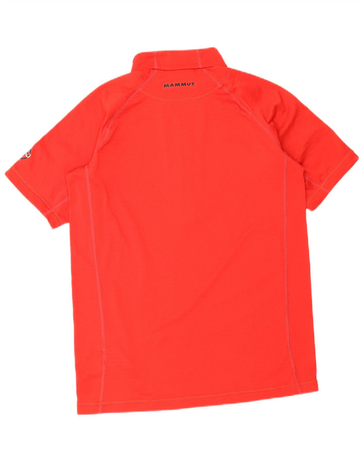 Męski T-shirt Mammut z zamkiem błyskawicznym, XL, czerwony, poliester