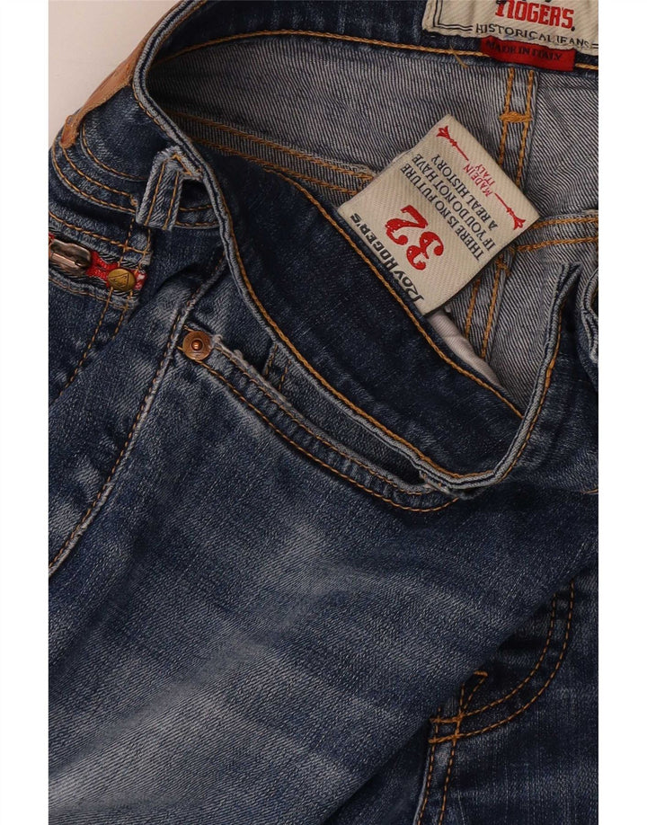Męskie jeansy slim Roy Rogers W32 L32 Niebieskie bawełniane