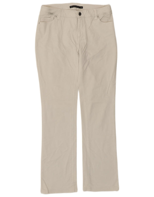 Damskie proste dżinsy Zara EU 40 Medium W30 L30 Biała bawełna