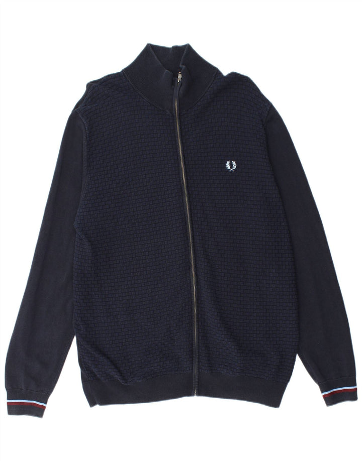 Sweter męski Fred Perry XL granatowy
