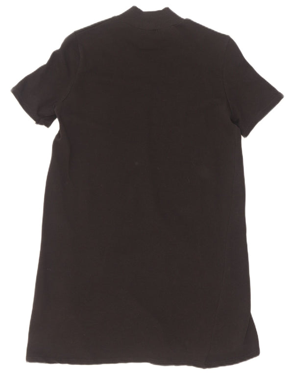 Damska sukienka T-shirtowa Zara Trafaluc UK 10, mała, czarna, bawełniana
