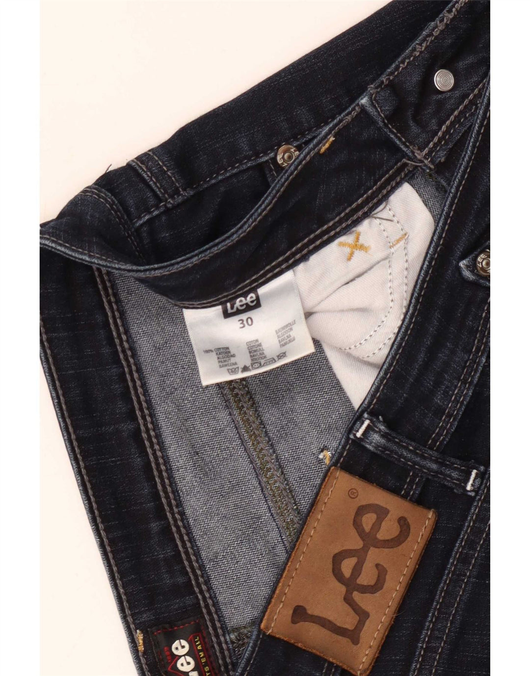 Damskie jeansy Lee Bootcut W30 L30 Granatowe, bawełniane