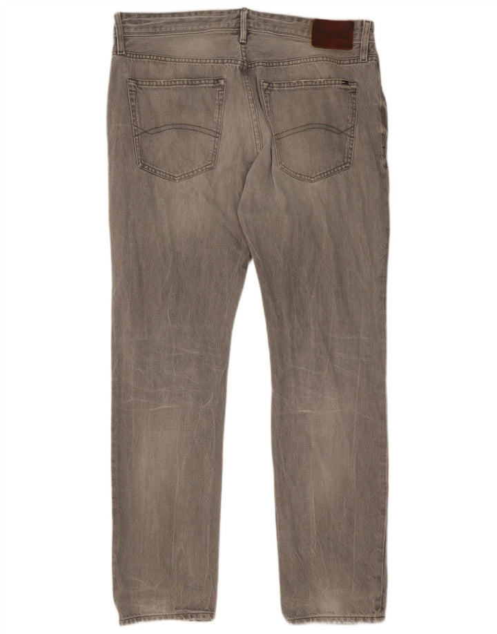Męskie jeansy slim fit Tommy Hilfiger W36 L34 szare