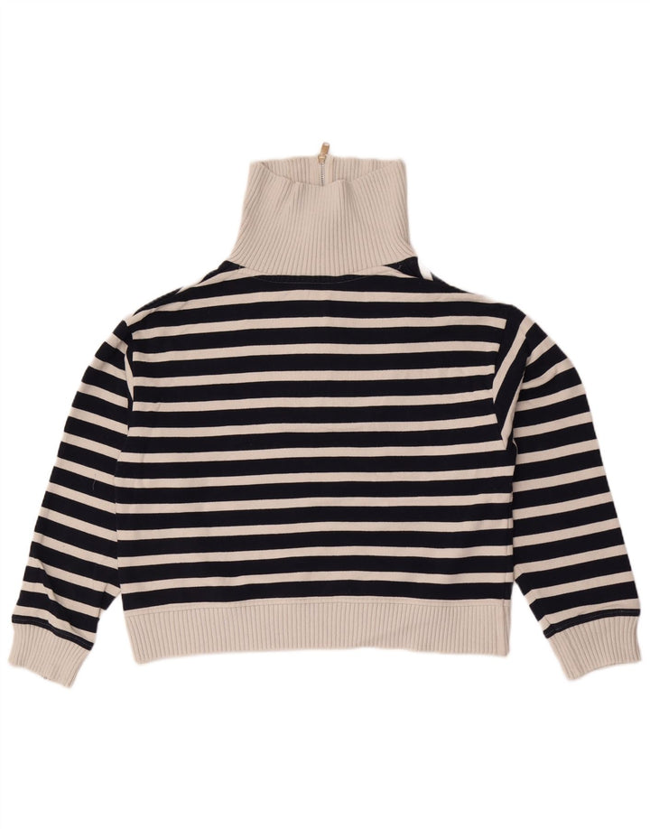 Marks & Spencer Damski sweter z zamkiem błyskawicznym UK 14, średni granatowy