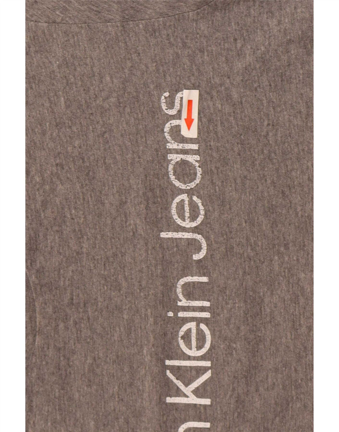 Męski T-shirt z grafiką Calvin Klein Jeans, średni szary