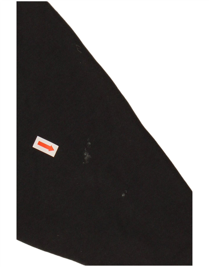 Damski sweter z kapturem ADIDAS z grafiką, oversize UK 12, średni czarny, bawełniany