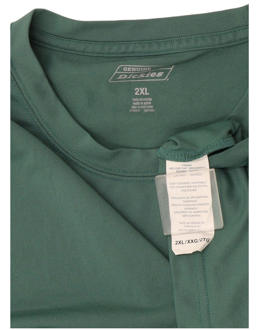 T-shirt męski Dickies Top 2XL Zielony poliester