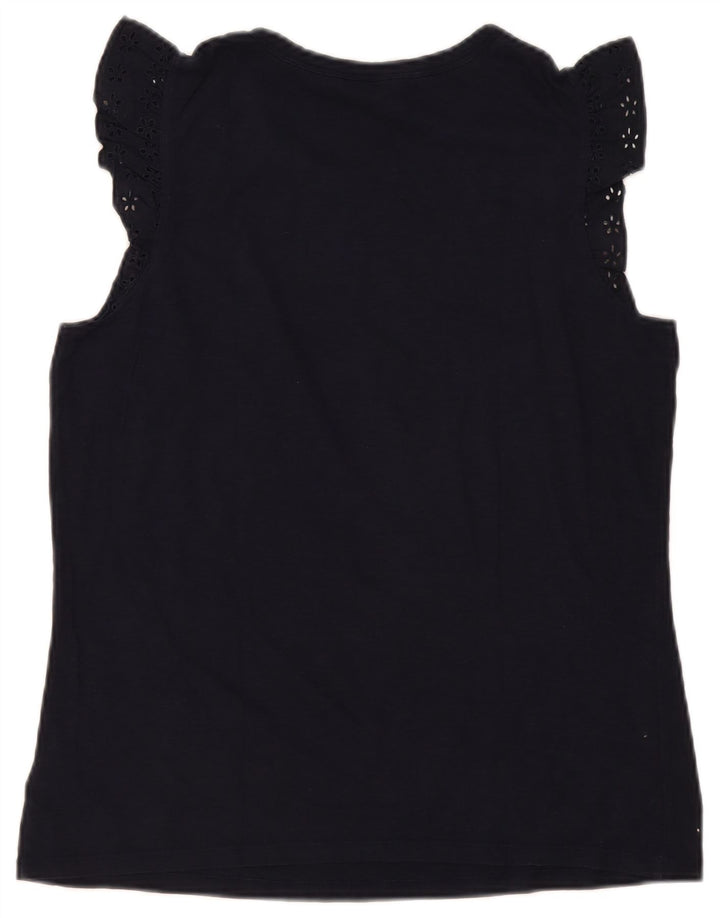 Crew Clothing Damska bluzka Top UK 14 Średni granatowy w kwiaty